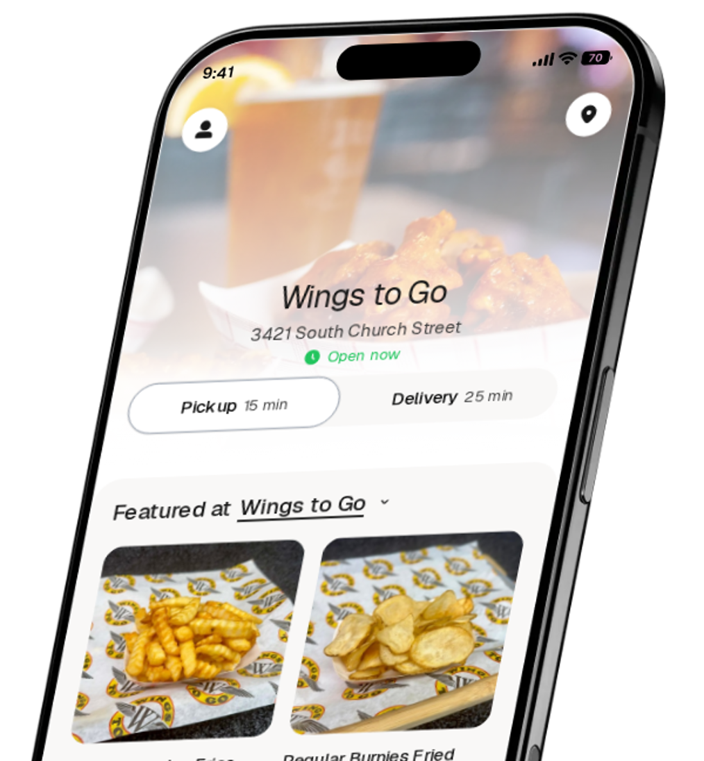 Wings to Go app preview