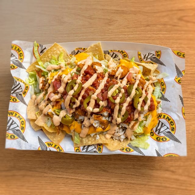 Burnie's Chicken Nachos.